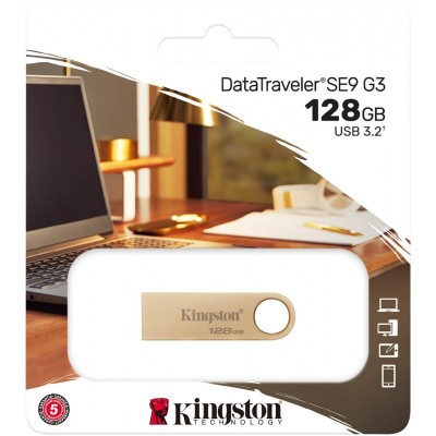 Накопичувач Kingston 128GB USB 3.2 Type-A Gen1 DT SE9 G3