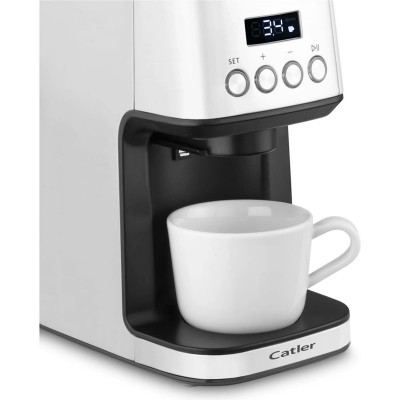 Кавомолка Catler жорнова, 180Вт, об'єм зерен-250г, 31 ступ.помолу, метал, сріблястий