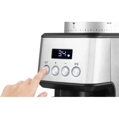 Кавомолка Catler жорнова, 180Вт, об'єм зерен-250г, 31 ступ.помолу, метал, сріблястий