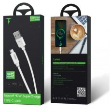 Дата кабель USB 2.0 AM to Type-C 1.0m Flash T-C824 5A SuperCharge Black T-PHOX (T-C824 Black) Дата кабель USB 2.0 AM to Type-C 1.0m Flash T-C824 5A SuperCharge Black T-PHOX (T-C824 Black)