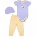 Набор детской одежды Luvable Friends из бамбука фиолетовый для девочек (68360.3-6.V)