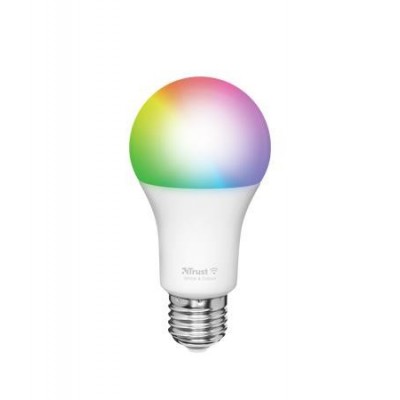 Лампа розумна Trust E27 806 Lumen, 1800-6500k, RGBCW, білий