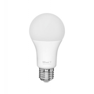 Лампа розумна Trust E27 806 Lumen, 1800-6500k, RGBCW, білий