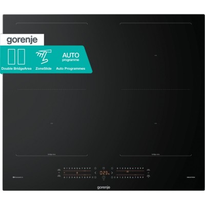 Варильна поверхня Gorenje індукційна, 60см, PowerBoost, TouchControl, Wi-Fi, збільшена площа приготування, чорний