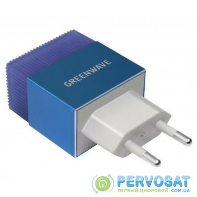 Зарядное устройство Greenwave 2*USB 5V/2.4A (CH-TC-224L blue)
