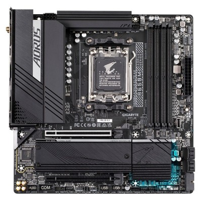 Материнська плата GIGABYTE B650M AORUS ELITE AX sAM5 B650 4xDDR5 M.2 HDMI DP Wi-Fi BT mATX
