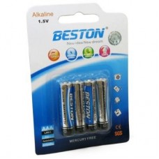 Батарейка BESTON AAA 1.5V Alkaline * 4 (AAB1833) Батарейка BESTON AAA 1.5V Alkaline * 4 (AAB1833)