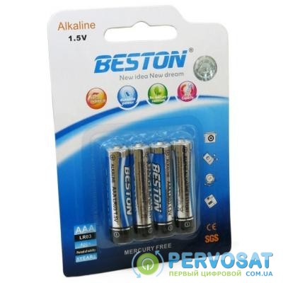 Батарейка BESTON AAA 1.5V Alkaline * 4 (AAB1833)