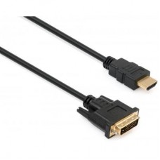 Кабель мультимедійний HDMI to DVI 24+1pin, 1.8m Vinga (VCPHDMI2DVIMM1.8BK)