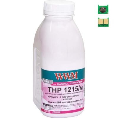 Тонер HP CLJ CP1215/CP1515/CM1312 40г Magenta +chip WWM (TC1215M)