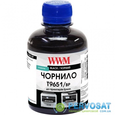 Чернила WWM Epson WF-M5799DWF/WF-M5299DW 200г Black Pigmented (T9651/BP)