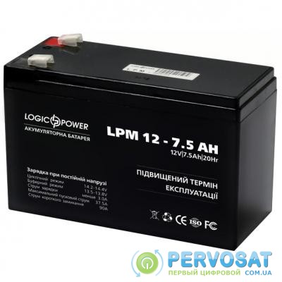 Батарея к ИБП LogicPower LPM 12В 7.5 Ач (3864)