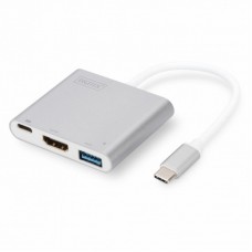 Перехідник Type-C to HDMI/USB 3.0/Type-C DIGITUS (DA-70838-1) Перехідник Type-C to HDMI/USB 3.0/Type-C DIGITUS (DA-70838-1)