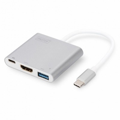 Переходник Type-C to HDMI/USB 3.0/Type-C DIGITUS (DA-70838-1)