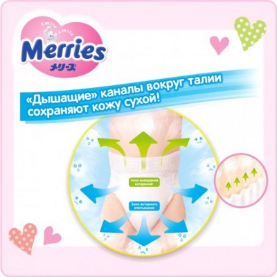 Подгузник Merries трусики для детей размер L 9-14 кг 27 шт (584753)