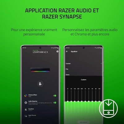 Акустична система Razer Leviathan V2 X 7.1 USB-C/BT RGB, чорний
