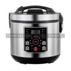 Мультиварка Ardesto, 860Вт, чаша-5л, електронне керув., книга рецептів, метал/пластик, сірий