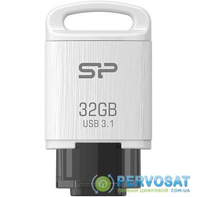USB флеш накопитель Silicon Power 32GB C10 White USB 3.1 / Type-C (SP032GBUC3C10V1W)
