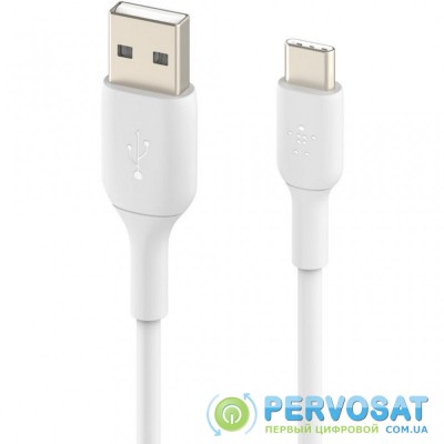 Дата кабель USB 2.0 AM to Type-C 2.0m PVC white Belkin (CAB001BT2MWH)