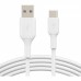 Дата кабель USB 2.0 AM to Type-C 2.0m PVC white Belkin (CAB001BT2MWH)