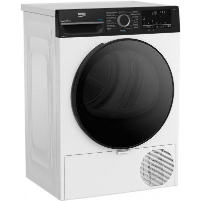 Сушильна машина Beko тепловий насос, 8кг, A++, 60см, дисплей, підсвітка барабану, пар, білий