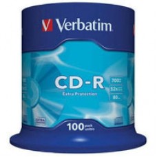 Диск CD Verbatim 700Mb 52x Cake box 100шт Extra (43411) Диск CD Verbatim 700Mb 52x Cake box 100шт Extra (43411)