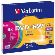 Диск DVD Verbatim 4.7Gb 4x SlimCase 5шт Color (43297) Диск DVD Verbatim 4.7Gb 4x SlimCase 5шт Color (43297)