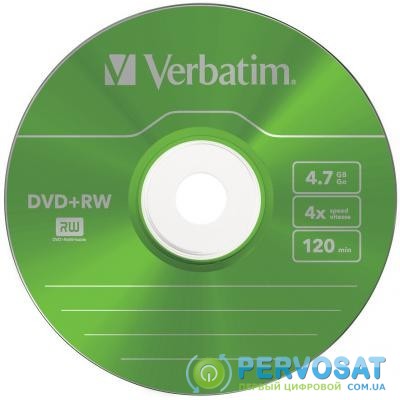 Диск DVD Verbatim 4.7Gb 4x SlimCase 5шт Color (43297)