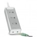 Концентратор Speedlink BARRAS Supreme USB Hub - Sound Card Combination, silver (SL-140003-SR)