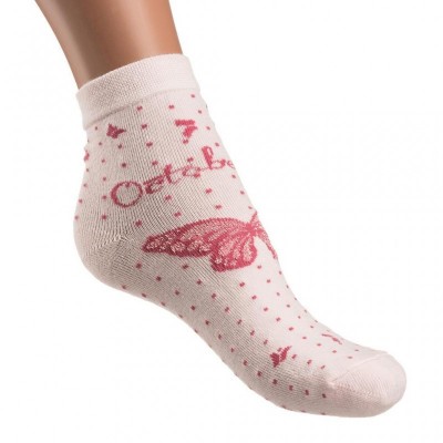 Носки UCS SOCKS с бабочками (M0C0101-1174-5-7G-pink)