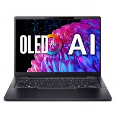 Ноутбук Acer TravelMate TMP614-73 14" 2.8K OLED, Intel U7-155H, 32GB, F1TB, UMA, Win11P, чорний