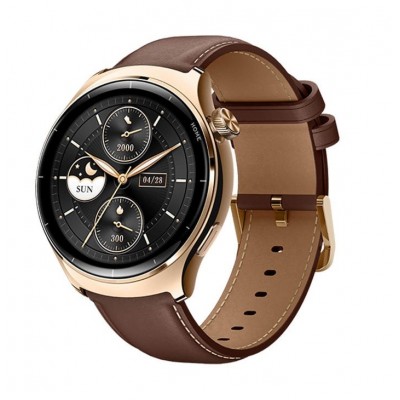 Смарт-годинник Mibro Lite 3 Pro 45мм, 1.32", 466x466, AMOLED, BT 5.3, GPS, 5 ATM, рожево-золотий