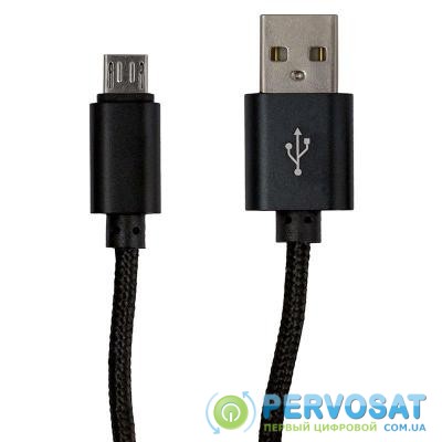 Дата кабель USB 2.0 AM to Micro 5P 1.0m DC-MU-152NR black Greenwave (R0014173)