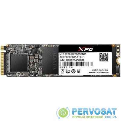Накопитель SSD M.2 2280 512GB ADATA (ASX6000PNP-512GT-C)
