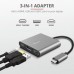 Концентратор Trust Dalyx 3-in-1 Multiport USB-C Adapter ALUMINIUM (23772_TRUST)