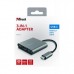 Концентратор Trust Dalyx 3-in-1 Multiport USB-C Adapter ALUMINIUM (23772_TRUST)