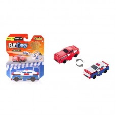 Машинка-трансформер Flip Cars 2 в 1 Поліцейський автомобіль і Спорткар Машинка-трансформер Flip Cars 2 в 1 Поліцейський автомобіль і Спорткар