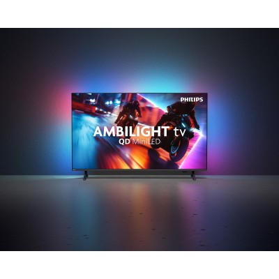 Телевізор 55" Philips MiniLED 4K 144Hz Smart Titan OS Black Ambilight
