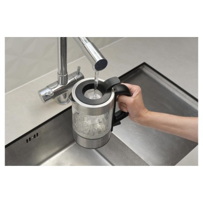 Електрочайник Sencor 0.5л, Strix, пластик, в комплекті 2 склянки + 2 ложки, скло, нерж. сталь Електрочайник Sencor 0.5л, Strix, пластик, в комплекті 2 склянки + 2 ложки, скло, нерж. сталь