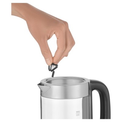 Електрочайник Sencor 0.5л, Strix, пластик, в комплекті 2 склянки + 2 ложки, скло, нерж. сталь Електрочайник Sencor 0.5л, Strix, пластик, в комплекті 2 склянки + 2 ложки, скло, нерж. сталь