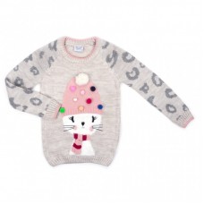Кофта Breeze з котиком в шапочці (T-150-98G-beige) Кофта Breeze з котиком в шапочці (T-150-98G-beige)