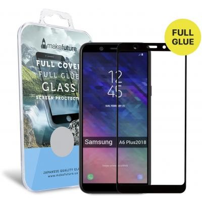 Стекло защитное MakeFuture для Samsung A6 Plus 2018 Black Full Cover Full Glue (MGFCFG-SA618PB)