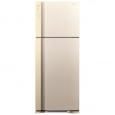 Холодильник Hitachi з верхн. мороз., 184x72х74, холод.відд.-345л, мороз.відд.-105л, 2дв., А++, NF, інв., зона нульова, бежевий