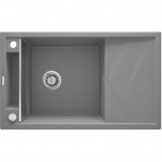 Мийка кухонна Deante Magnetic, граніт, прямокут., з крилом, 820х500х219мм, чаша - 1, накладна, сірий Мийка кухонна Deante Magnetic, граніт, прямокут., з крилом, 820х500х219мм, чаша - 1, накладна, сірий