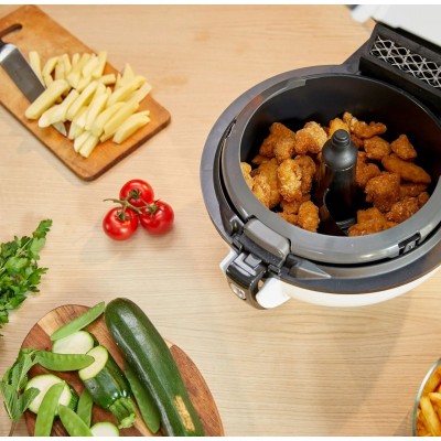 Мультипіч Tefal ActiFry Genius, 1350Вт, чаша-1,2л, сенсорне керув., підкл. до смартфону, авто перемішування, пластик, білий