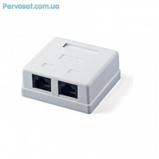 Розетка мережева RJ45 x2 UTP 5e Atcom (15254) Розетка мережева RJ45 x2 UTP 5e Atcom (15254)