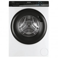 Пральна машина Haier фронтальна, 8кг, 1400, A+++, 56см, дисплей, пара, інвертор, люк чорний, прямий привід, білий