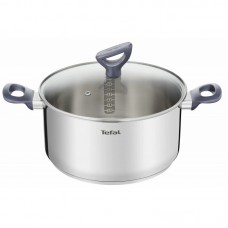 Каструля Tefal Daily Cook з кришкою, 24см, нержавіюча сталь, алюміній, бакеліт Каструля Tefal Daily Cook з кришкою, 24см, нержавіюча сталь, алюміній, бакеліт