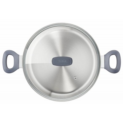 Каструля Tefal Daily Cook з кришкою, 24см, нержавіюча сталь, алюміній, бакеліт