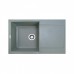 Мийка кухонна Adamant Horizon, штучний камінь, прямокут., з крилом, 780х495х230мм, чаша - 1, врізна, сірий